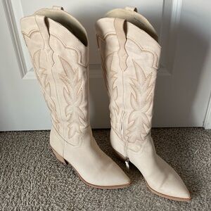 Cream Dolce Vita Cowgirl Boot